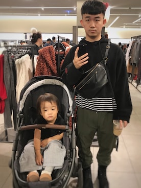 「McVingのアイテム」を使った、林宜弘さん（メンズ・165cm）の秋コーディネート