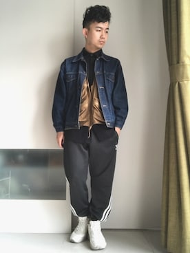 「PUMA thunder spectra」｜林宜弘さん（メンズ・165cm）の春コーディネート