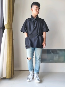 林宜弘さん(メンズ・165cm)の夏コーディネート