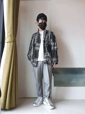 「sneakers」｜「アイテム（ブルゾン）」を使った、林宜弘さん（メンズ・165cm）の春コーディネート