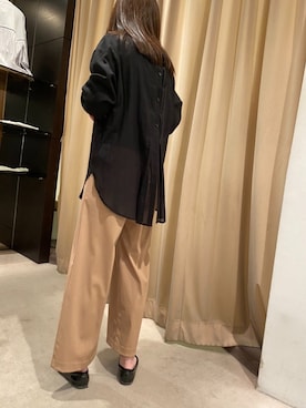 「アイテム（レインシューズ）」を使った、takakoさん（レディース・157cm）の春コーディネート