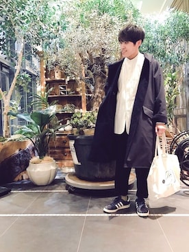 「YAECA」｜「アイテム（その他アウター）」を使った、Kohei   Ogawa さん（メンズ・169cm）の春コーディネート