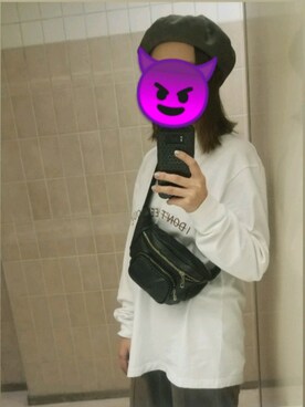 「TODAYFUL（トゥデイフル）のアイテム（ハンチング/ベレー帽）」を使った、ぽ さん（レディース・160cm）の秋コーディネート