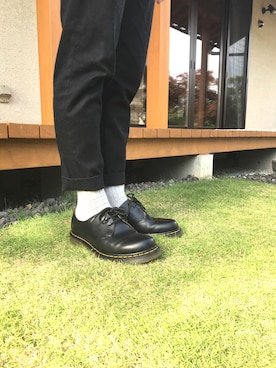 「A.P.C.（アーペーセー）のアイテム（スラックス）」を使った、srzwさん（メンズ・168cm）の春コーディネート