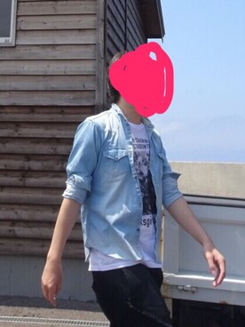 「kiryuyrik（キリュウキリュウ）のアイテム（パンツ）」を使った、しゅんしゅんさん（メンズ・189cm）の夏コーディネート