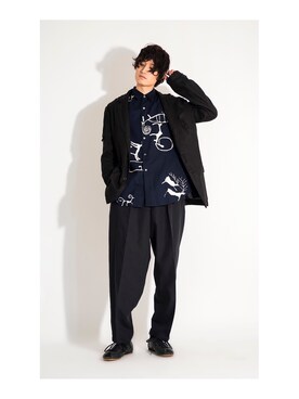 「ワイズフォーメン」｜PLAYFULさん（メンズ・183cm）の春コーディネート
