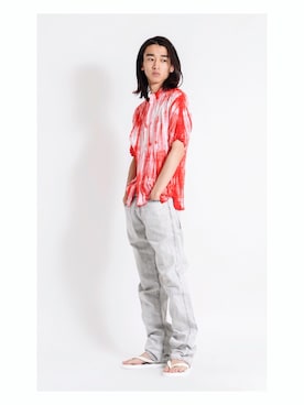 「絞り染め」｜PLAYFULさん（メンズ・177cm）の夏コーディネート