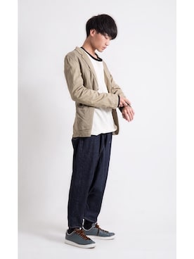 Yohji Yamamoto テーラードジャケット ベージュ yohji yamamoto - Y's for men | COTTON LINEN VIYELLA 2