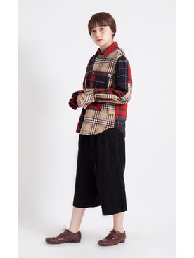 「tricot COMME des GARCONS（トリココムデギャルソン）のアイテム（シューズ）」を使った、PLAYFULさん（レディース・158cm）の秋コーディネート