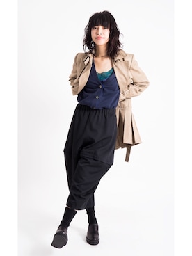 Yohji Yamamoto NOIR ヨウジヤマモト トレンチコート　＊ STAFF STYLING｜THE SHOP YOHJI YAMAMOTO