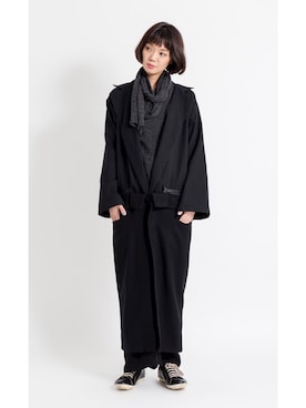 「Y's（ワイズ）のアイテム（ダウンジャケット/コート）」を使った、PLAYFULさん（レディース・170cm）の冬コーディネート