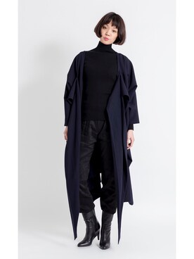 「Yohji Yamamoto（ヨウジヤマモト）のアイテム（ダウンジャケット/コート）」を使った、PLAYFULさん（レディース・170cm）の冬コーディネート