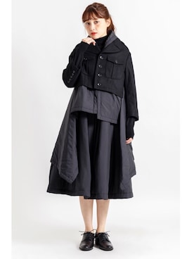 「COMME des GARCONS COMME des GARCONS（コムデギャルソンコムデギャルソン）のアイテム（ジャケット/アウター）」を使った、PLAYFULさん（レディース・158cm）の冬コーディネート