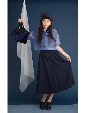 Y S ワイズ のワンピース ブルー系 を使った人気ファッションコーディネート Wear