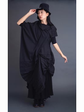 「mode」｜「アイテム（帽子）」を使った、PLAYFULさん（レディース・176cm）の冬コーディネート