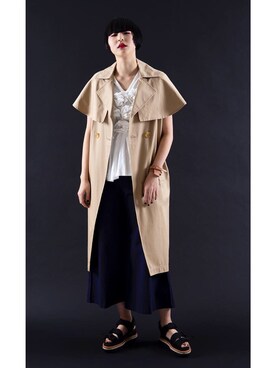 「Y's（ワイズ）のアイテム（アクセサリー）」を使った、PLAYFULさん（レディース・177cm）の冬コーディネート