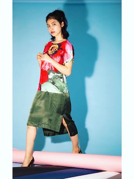 「DRIES VAN NOTEN（ドリスヴァンノッテン）のアイテム（ワンピース/ドレス）」を使った、PLAYFULさん（レディース・162cm）の夏コーディネート