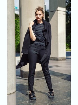 「Y's red lable（ワイズレッドレーベル）のアイテム」を使った、PLAYFULさん（レディース・173cm）の秋コーディネート