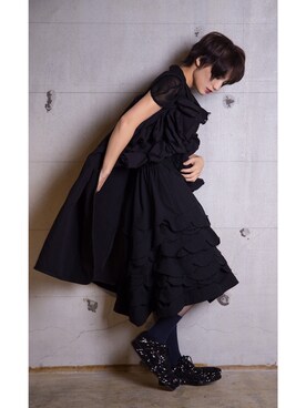 「tricot COMME des GARCONS（トリココムデギャルソン）のアイテム（シューズ）」を使った、PLAYFULさん（レディース・157cm）の秋コーディネート