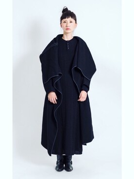 「Y's（ワイズ）のアイテム（ワンピース/ドレス）」を使った、PLAYFULさん（レディース・177cm）の冬コーディネート