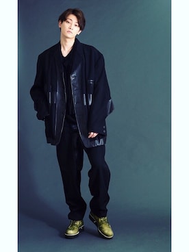 「REGULATION Yohji Yamamoto（レギュレーション ヨウジヤマモト）のアイテム」を使った、PLAYFULさん（メンズ・178cm）の春コーディネート