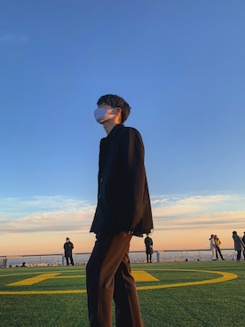 「MASONPRINCE（メイソンプリンス）のアイテム（テーラードジャケット）」を使った、takumiさん（メンズ・165cm）の冬コーディネート