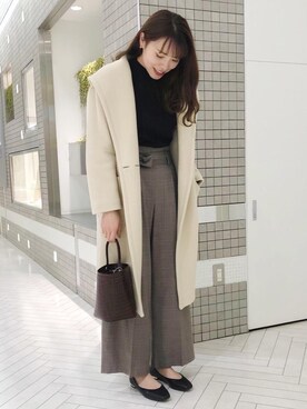 「一押しのアウタースタイル」｜「アイテム（その他シューズ）」を使った、snさん（レディース・162cm）の秋コーディネート