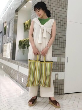 「ベーシック/トラッド」｜snさん（レディース・162cm）の夏コーディネート