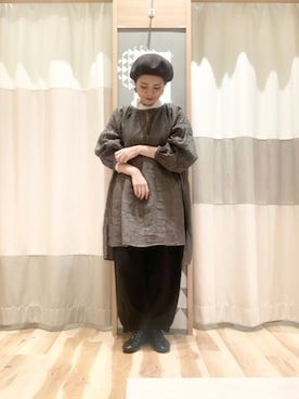 「Slowlinen」｜ＡＩＲＩさん（レディース・152cm）の秋コーディネート