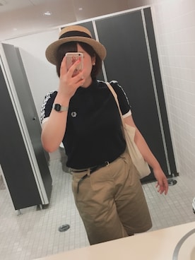 「Scye（サイ）のアイテム（パンツ）」を使った、mmtusさん（レディース・168cm）の夏コーディネート