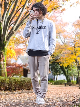 「やっぱりストリートが好き」｜「アイテム（アクセサリー）」を使った、みなれんさん（メンズ・168cm）の秋コーディネート