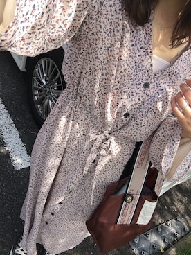 「Omekashi（オメカシ）のVレースフレンチプルオーバー（Tシャツ/カットソー）」を使った、krh810さん（レディース・154cm）の春コーディネート