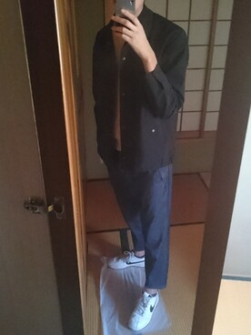 「秋のブラウンスタイル」｜「アイテム（ブルゾン）」を使った、  kenさん（メンズ・189cm）の秋コーディネート