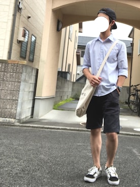 「ALIVE（アライブ）のアイテム」を使った、YUUさん（メンズ・165cm）の夏コーディネート