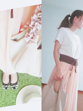 「Marc by Marc Jacobs（マークバイマークジェイコブス）のアイテム（シューズ）」を使った、bikkoさん（レディース・158cm）の夏コーディネート