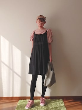 「レギンスコーデ」｜「アイテム（その他）」を使った、bikkoさん（レディース・158cm）の夏コーディネート