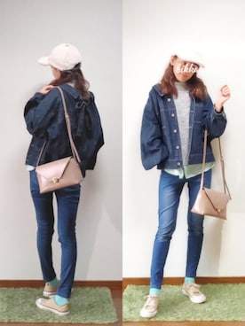 「ミカヅキモモコ（ミカヅキモモコ）のアイテム」を使った、bikkoさん（レディース・158cm）の冬コーディネート