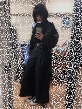 「G.V.G.V.（ジーヴィージーヴィー）のアイテム（MA-1）」を使った、mayukoさん（レディース・154cm）の春コーディネート