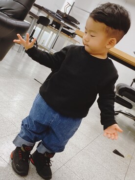 「1歳児」｜ﾌﾞﾗｻﾞｰｽﾞさん（キッズ・90cm）の冬コーディネート