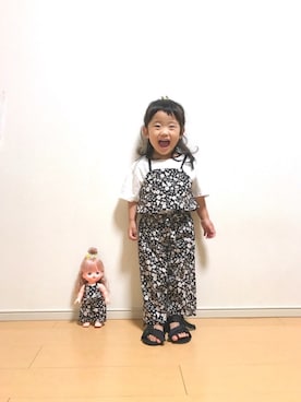 「アイテム（キャミソール）」を使った、TaiEmaさん（キッズ・90cm）の夏コーディネート