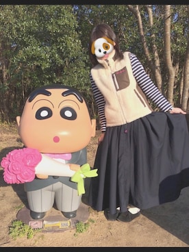 「ニジゲンノモリ」｜結衣さん（レディース・155cm）の春コーディネート