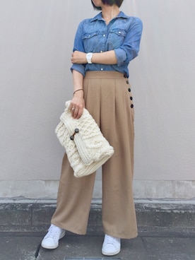 「スタンスミス」｜akariさん（レディース・162cm）の秋コーディネート