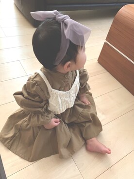 「9ヶ月」｜「アイテム（その他）」を使った、Ashleyさん（キッズ・70cm）の秋コーディネート
