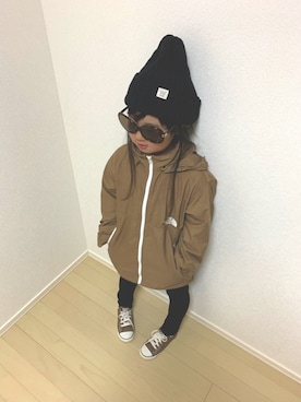 「やっぱりストリートが好き」｜「アイテム（マウンテンパーカー）」を使った、Ashleyさん（キッズ・120cm）の秋コーディネート