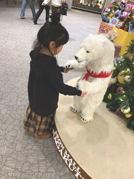 「アイテム（モカシン/デッキシューズ）」を使った、Ashleyさん（キッズ・120cm）の秋コーディネート