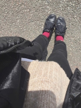 「レイヤードstyle」｜「アイテム（ダウンジャケット/コート）」を使った、かえでさん（レディース・160cm）の冬コーディネート