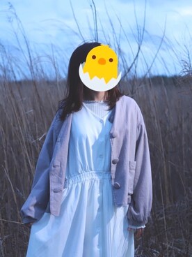 「sakishimatokyo」｜「アイテム（ノーカラージャケット）」を使った、てぃの＊*さん（レディース・154cm）の春コーディネート