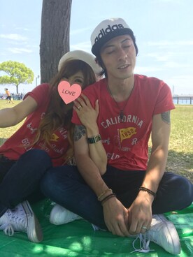 「BACK NUMBER（バックナンバー）のアイテム（ハンチング/ベレー帽）」を使った、てぃんさん（レディース・160cm）の春コーディネート