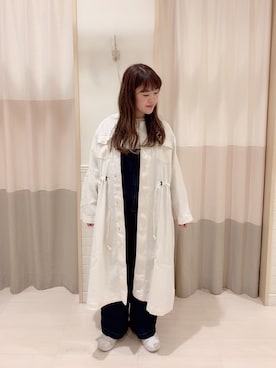 「デニムonデニム」｜「アイテム（その他アウター）」を使った、Miwaさん（レディース・162cm）の冬コーディネート