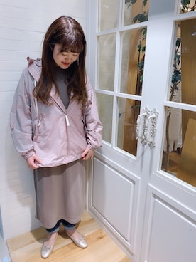 「GERRY（ジェリー）のアイテム（ワンピース）」を使った、Miwaさん（レディース・162cm）の春コーディネート